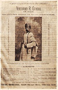Atmaram recommended Gandhi to go in his stead and serve as the emissary for the religion Atmaram and his disciple Vallabhsuri trained him for six months.He received a positive response and was asked to deliver more lectures.He stayed 2 years in the US and one year in the UK(9/n)