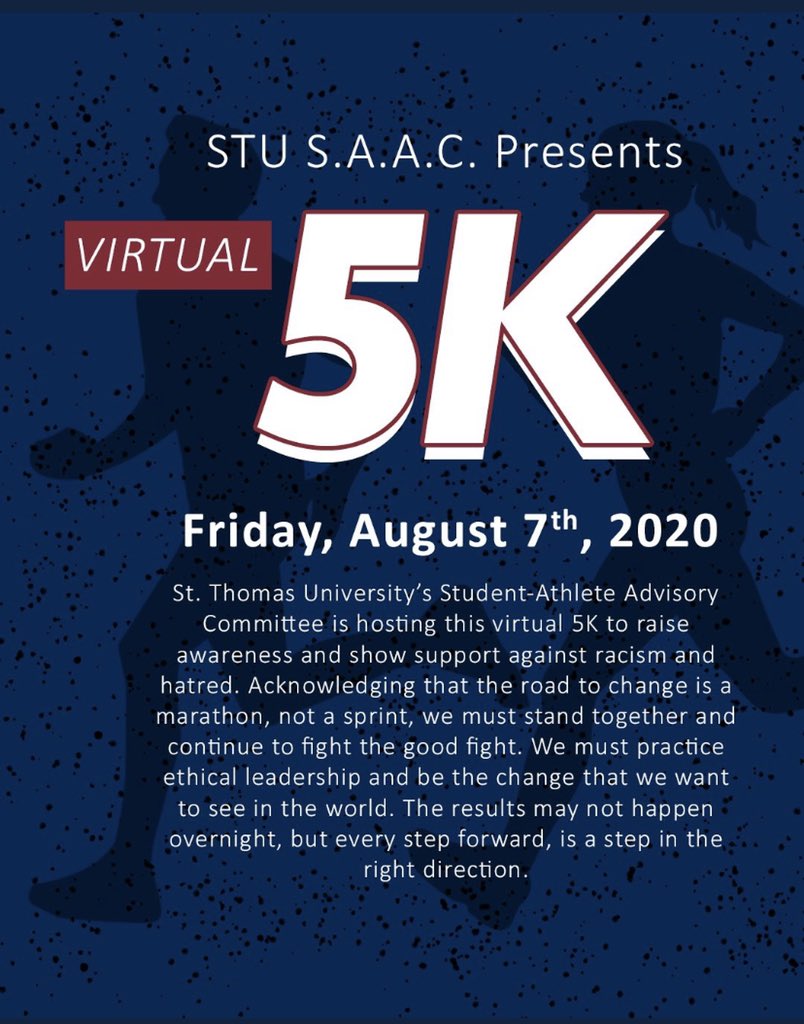 Coach_MGrove's tweet photo. Great day to be great! Got my 5k in this morning! #STURunsForChange @STU_Athletics @stu_saac https://t.co/JUTB8JJQoD