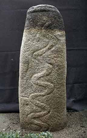 (Edited from M. Lurker's "Snakes" entry in "Encyclopedia of Religion")"It is likely that representations of serpents on monoliths from the Neolithic age France [or Iberia] were connected with the veneration of ancestors."