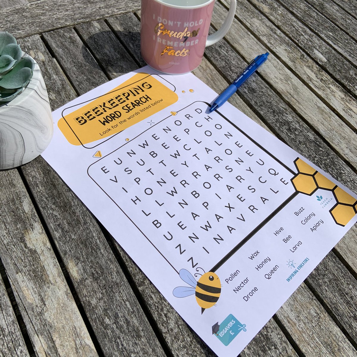 The fantastic #beekeepers at @heronhillschool have #inspired me to create this #beekeeping 🐝 word search today. What have you been up to? #edutwitter <a href="/Inspiring_Edu/">Inspiring Educators</a> <a href="/beekeepingkids/">The Bee Team</a> <a href="/STEMCumbria1/">C-STEM formerly STEM Cumbria</a> <a href="/EdSaversUK/">EdSaversUK</a>