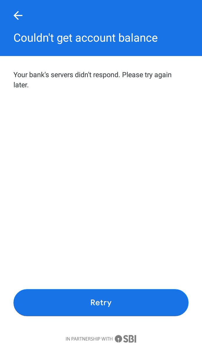 MahiDhokade's tweet photo. Don't know why @TheOfficialSBI always underperform in terms of upi transaction with google pay. It's so frequent that the server didn't respond and the money goes under process with no guarantee of returning back to account.

@TheOfficialSBI please maintain the level. 🙏🙏 https://t.co/6neHRUxraA