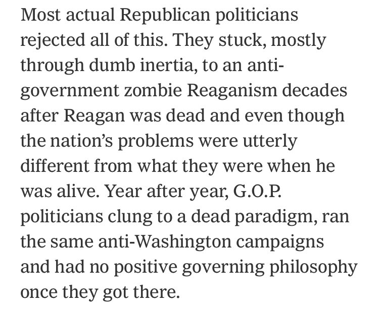 Here we go with the Zombie Reaganism again. You know...that Reagan that allowed blew up deficits to handle various economic issues while maintaining bigger bureaucratic government caused problems, which it did just like these bloated conservative egos of these conservatism.