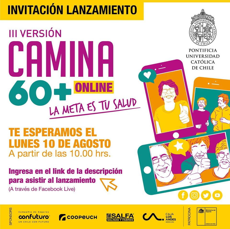 TENEMOS GRANDES NOTICIASSS!!!!! 🤩📣
Este año tendremos nuestra querida #Camina60más en FORMATO ON-LINE
¿Quieres conocer todos los detalles? CONÉCTATE ESTE LUNES 10/AGOSTO A LAS 10.00 AM EN EL FACEBOOK DE LA CAMINATA bit.ly/2EZEPwh
Estamos en Twitter en <a href="/camina60/">Camina60+</a>