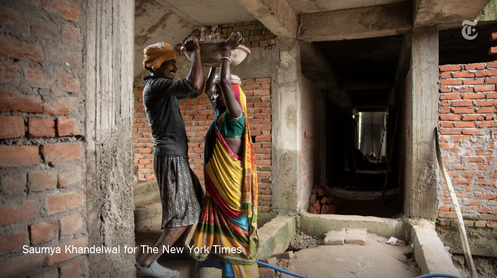 The Gangetic Plains of Northern India are already hot and humid. An increase of just a few degrees can be dangerous for construction workers like Rabita.Breaks are short and the heat often makes her feel ill.
