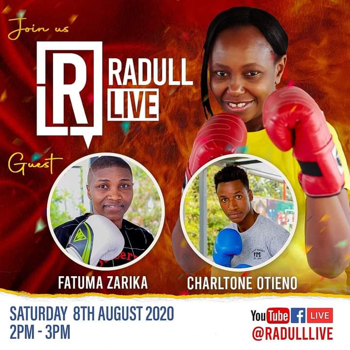 Blep_Kenya's tweet photo. Join one of our boxing coaches Charlton Otieno Conjestina's only son as they engage with @carolradull on @radulllive on 8th Saturday August 2020. #BlepRising https://t.co/NQ6b4h6st3