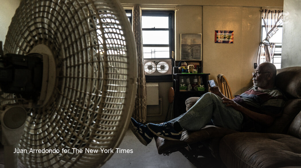 Heat kills older Americans more than any other extreme weather event, leaving people like Rafael Velasquez, 66, especially vulnerable. Velasquez, who lives alone in New York City, can’t afford an air-conditioner and is finding it difficult to stay cool during the pandemic.