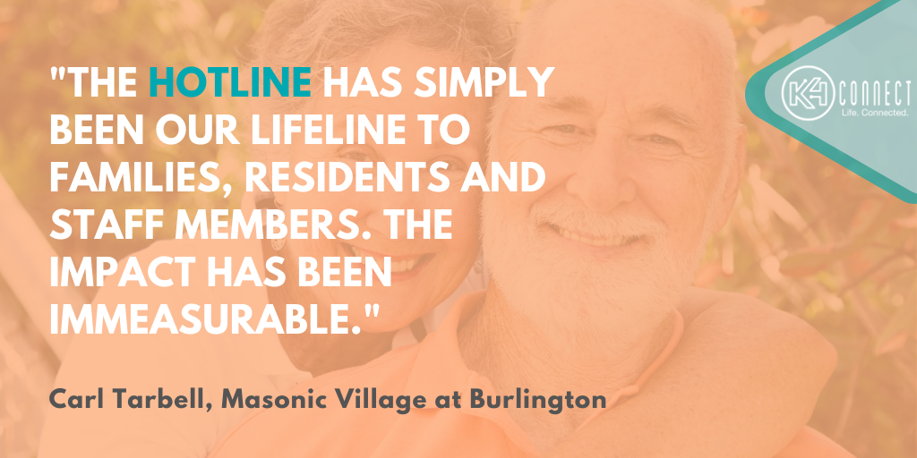 K4Connect's tweet photo. Get your unique #hotline at https://t.co/y3wTgRVaZg today. @masonicvillages #K4Community #COVID19 https://t.co/768k3h1lex