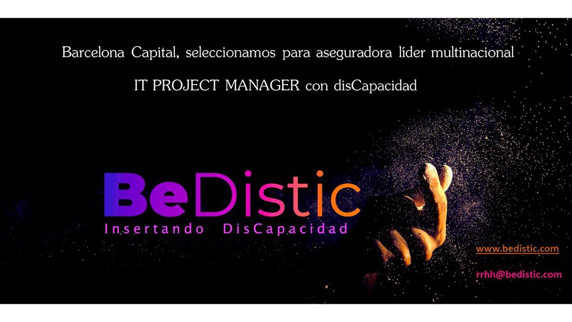 BeDistic_'s tweet photo. Fede @BeDistic_ seleccionamos un IT project Manager https://t.co/l8uSOLG4jx