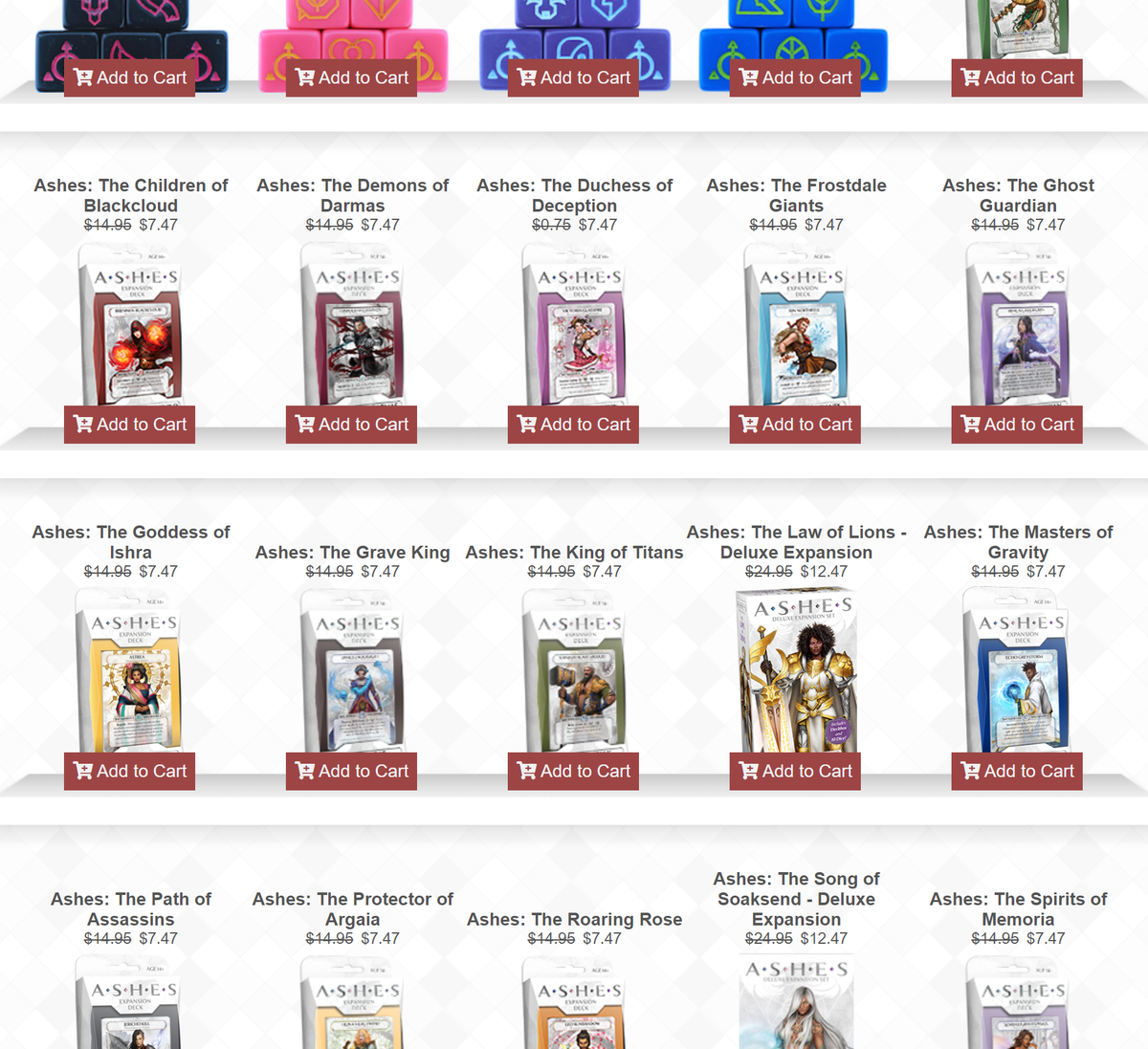 But what if you've never played? What then?! Well, you can pick up and start enjoying the original game now, and Plaid Hat has the expansions on half price from their store. (you'd also need the core box, which they sell as well).  https://www.plaidhatgames.com/store/&nbsp; 4/7