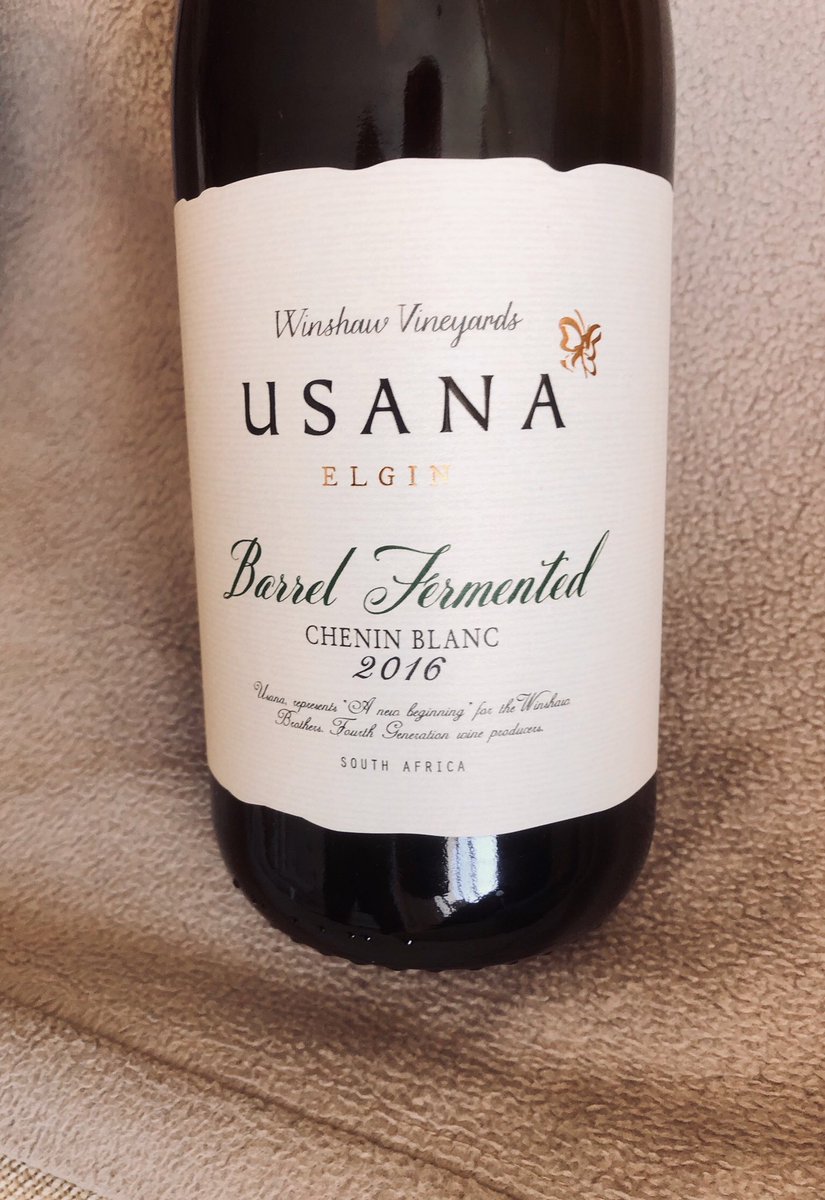 DaveMarchCWM's tweet photo. Sensational value, an excellent #wine @usanafarm #Winshaw #BarrelFermented 2016 #CheninBlanc 93+pts #stellenboschwinereview https://t.co/hf3DwMDk6H