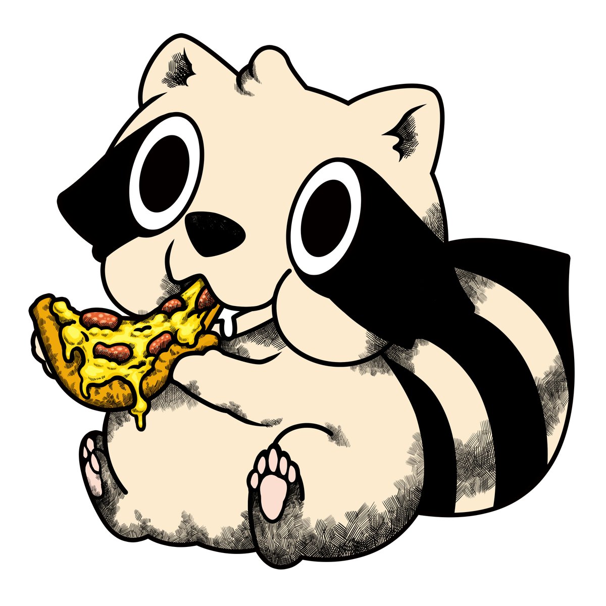 HUSBACOON's tweet photo. I need more cheese! 🧀🍕🤩

#cheese #pizza #raccoon #HUSBACOON https://t.co/TlOuLMIkhs