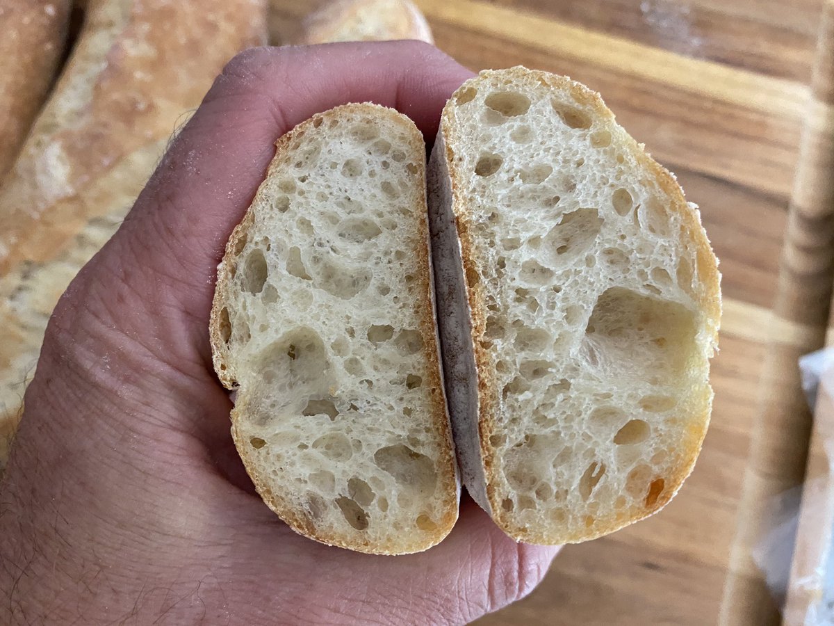 jwalkermobile's tweet image. The show must go on, despite COVID and no power in most of the state. Drove to our bakery this AM to do QA checks. What a beautiful piece of bread.