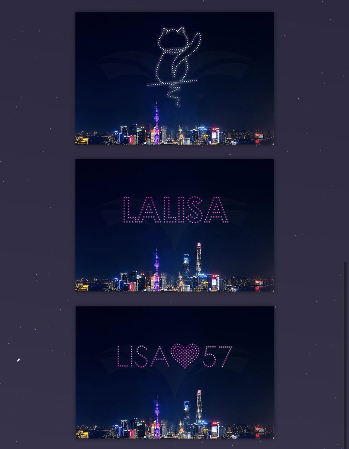 Lisanations On Twitter Info China Lisabar Has Organised A 200 Drone Support Project For Lisa S 4th Debut Anniversary Lisa Is The First Of All Idols To Have Drone Lightshow Support In Shanghai North Bund It Will Be Held August 8 At 8pm Beijing Time