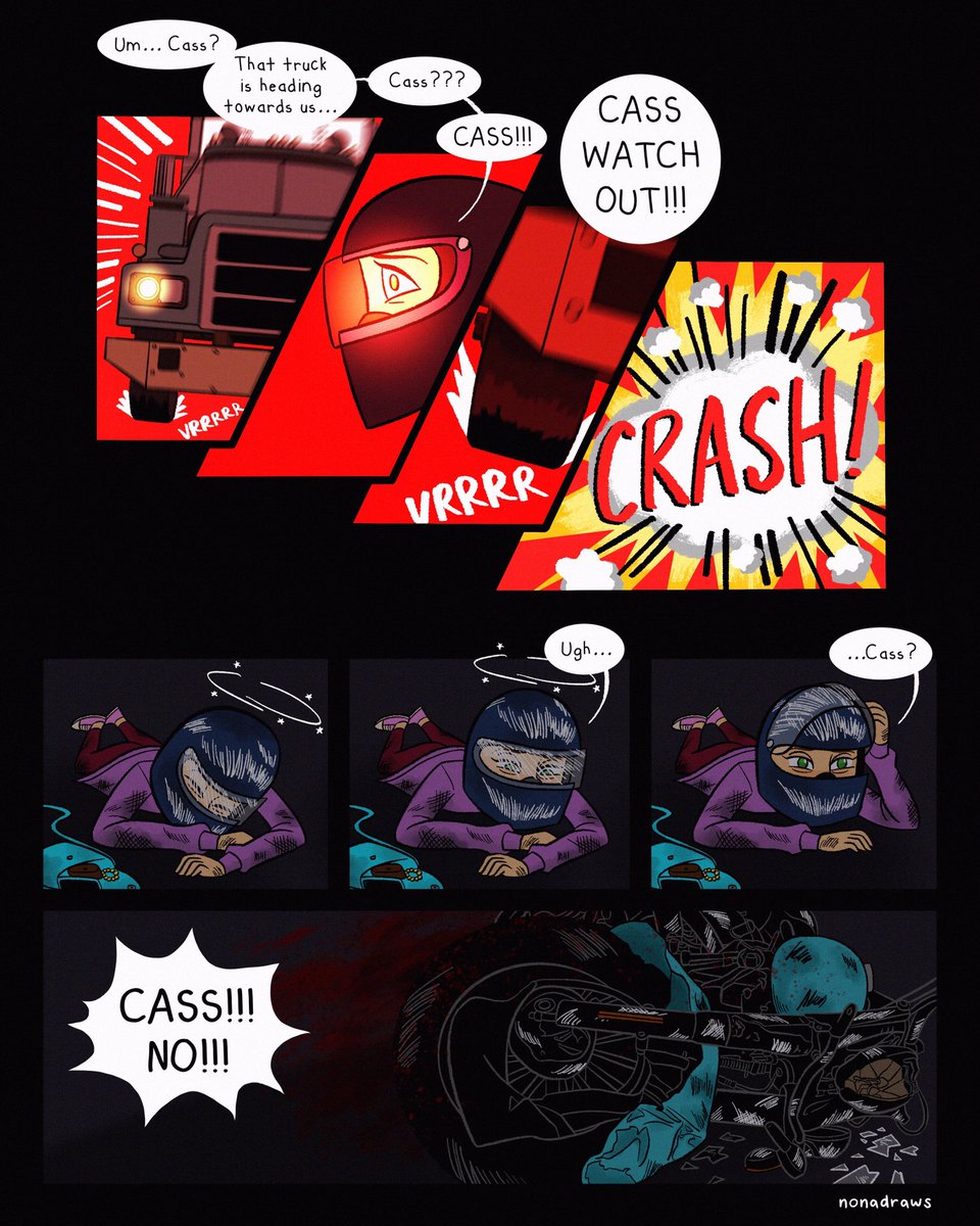 🏍✨Cassunzel Biker AU✨🏍 
Part 6/7: Trust &amp; Healing

Eugene's not quite happy that Rapunzel went out so far away without him knowing. With both Rapunzel &amp; Cass feeling guilty &amp; upset, they comfort each other. Cass decides it's time to take her home.

#cassunzel #cassunzelweek