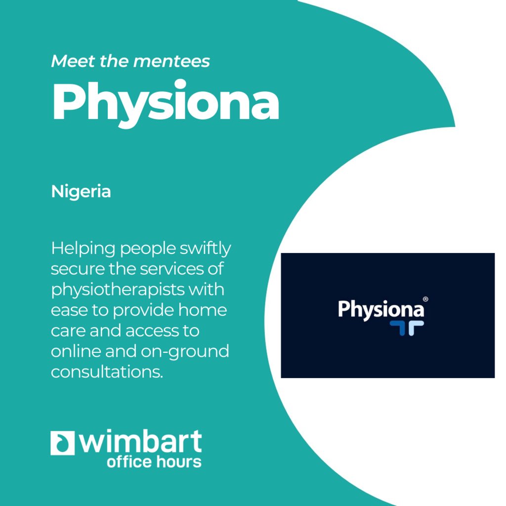 Wimbart's tweet photo. #WimbartOfficeHours
#MeetTheMentees
#physiona - Healthtech
@OjaExpress - E-commerce
@legalboxng - Legal
#PRWorkshops #Finalists #WimbartPR #Tech #AfricanTech #Startups #B2BPR https://t.co/3S3sPmLmOs