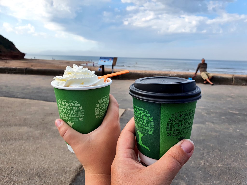 A great start to the day - an early morning sea swim with the boy in #Exmouth with a post-swim treat from Bumble and Sea. Back home and on laptop by 9am 💪