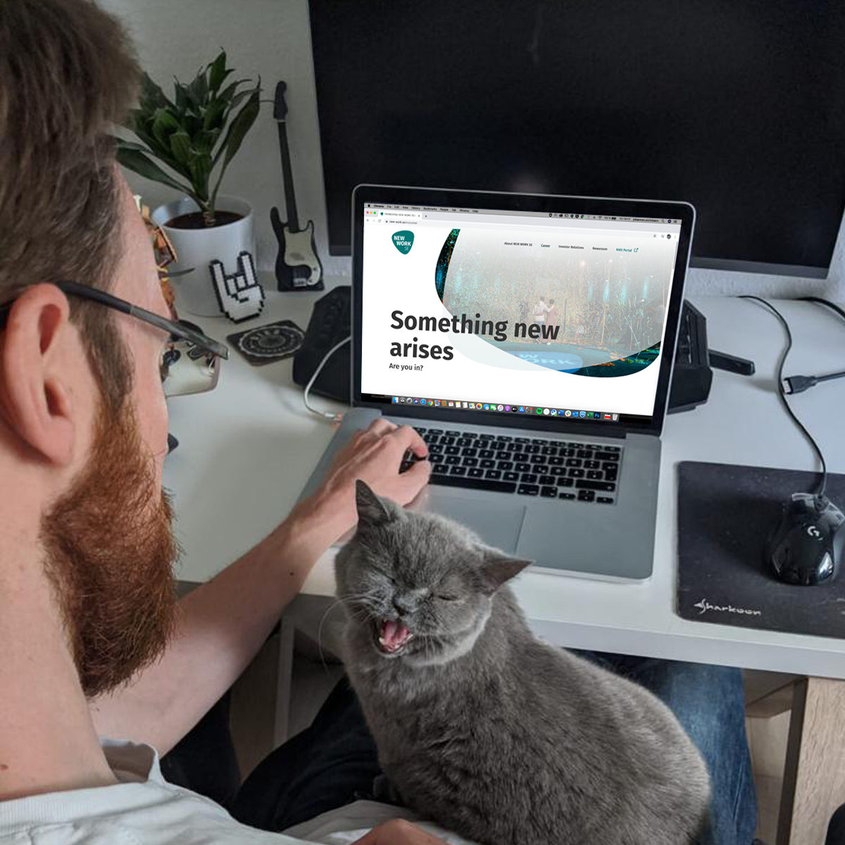 newwork_careers's tweet photo. Office-Dogs kennt ja jetzt jeder, zum internationalen Katzentag bekommen unsere Homeoffice-Katzen nun auch mal eine Bühne. 😸Was meinst Du, wie machen sich die Home Office Katzen aktuell als Begleiter im Arbeitsalltag? 🤪 https://t.co/PMuuppY9gN