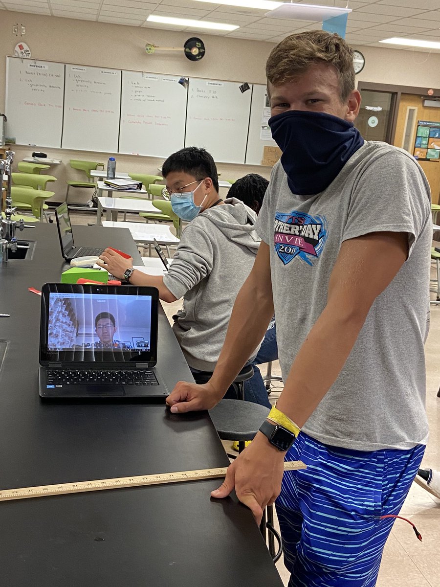 Students in Mr. Ferguson’s class are collaborating in groups with our virtual students from Kokomo, Tanzania,andChina on a lab project through our technology at <a href="/KokomoSchools/">Kokomo Schools</a>