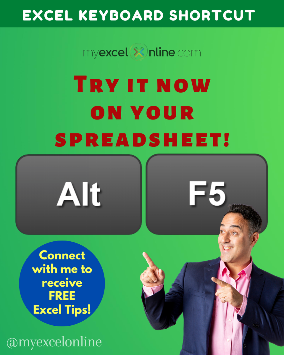 myexcelonline's tweet image. Here's an Excel shortcut that you can apply immediately on your Pivot Table!

Try it now and see the magic happen before your eyes!

#myexcelonline #excelhacks #excelforbeginners #exceltips #excelcourse