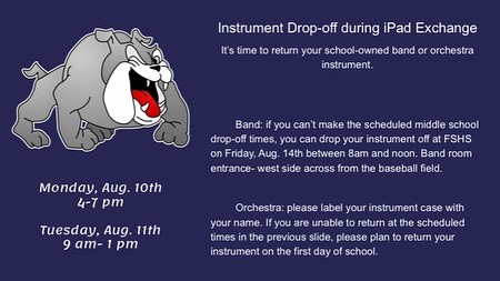 SWMSnews's tweet photo. Ipad Exchange and Instrument Drop-off Information @ Southwest on Aug 10 &amp; 12 https://t.co/Fg23eNoh6B