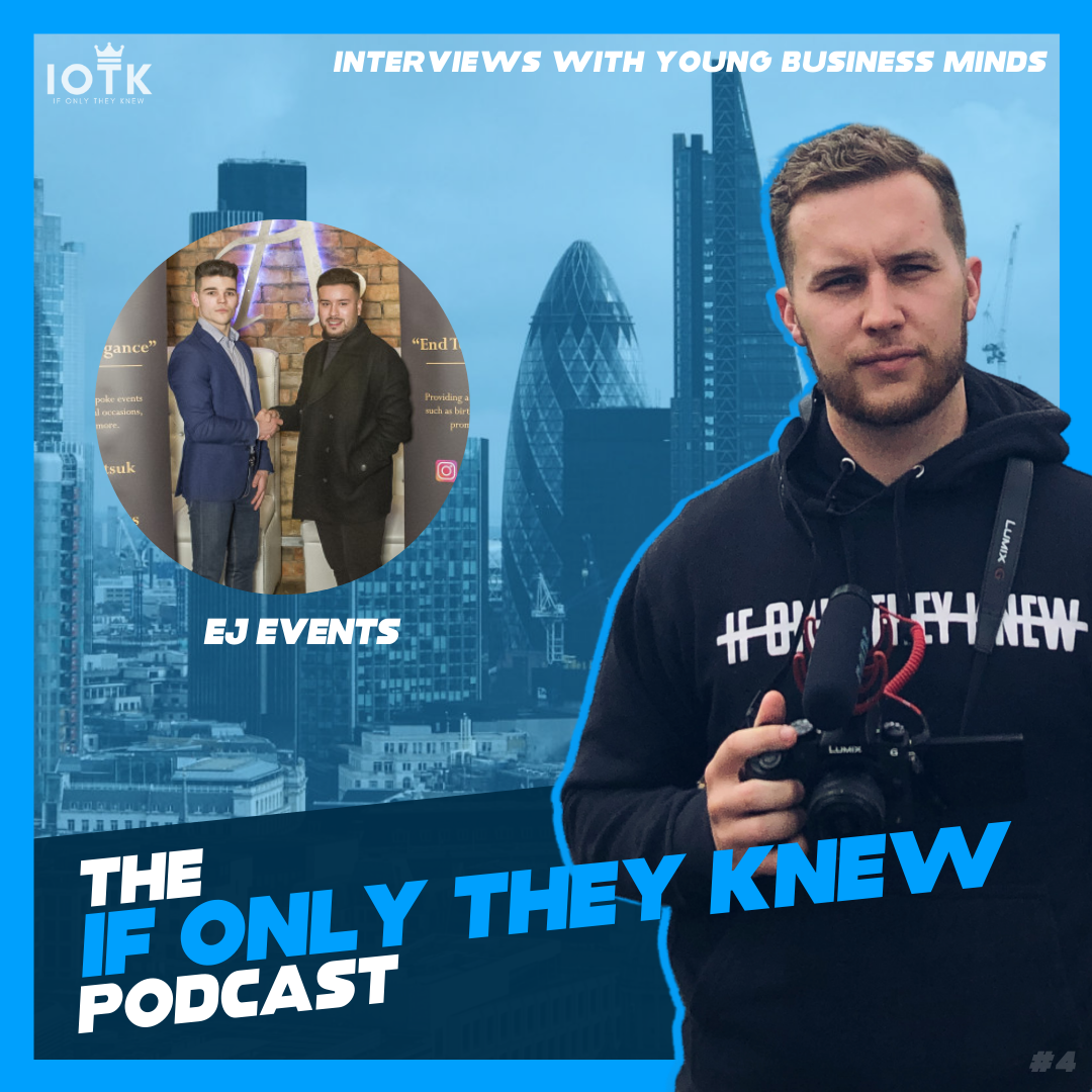 IfOnlyTheyKnewU's tweet photo. Episode 4: Joe Taylor &amp; Elliott Rayne - Owners of @events_ej 

This fantastic young duo share a true depiction of what being a young entrepreneur is like, from anxiety to awards, Elliott and Joe cover it all. 

https://t.co/owdWbpu5On https://t.co/QA2pdLhxoc