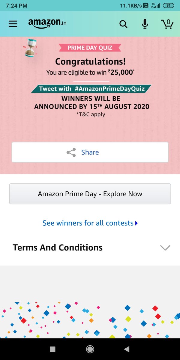 #AmazonPrimeDayQuiz
I played this interesting quiz on Amazon - Try your luck for a chance to win exciting rewards amazon.in/game/share/gIZ… 
Email - ritesh.rey@gmail.com
I'm eligible to win