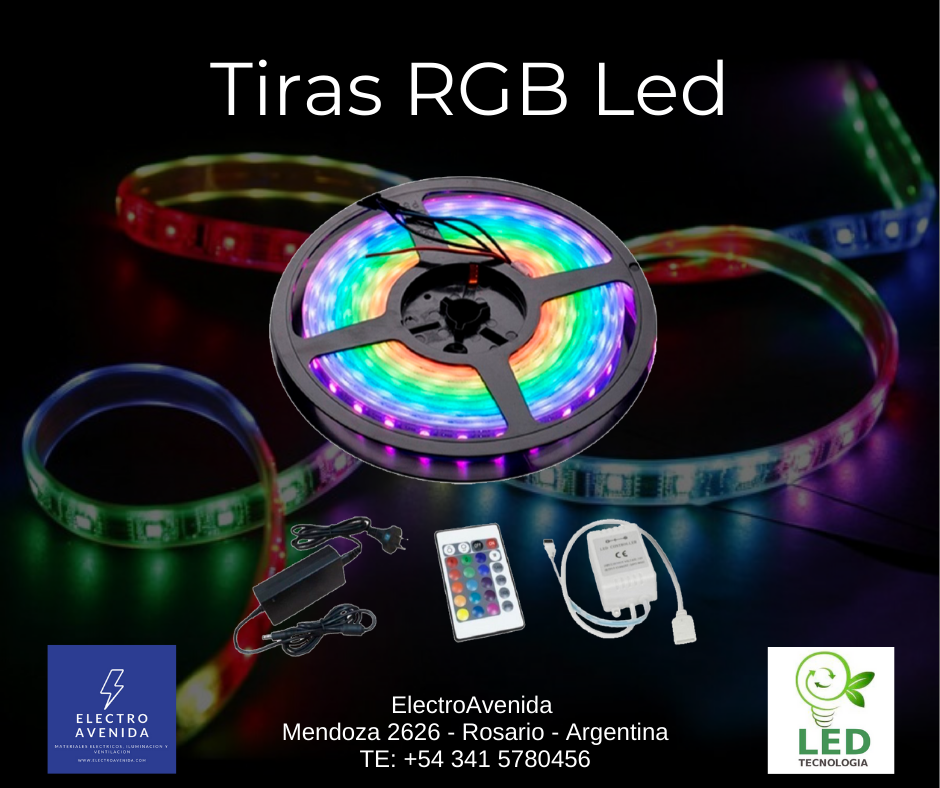 electro_avenida's tweet photo. ✨Llegaron las TIRAS RGB LED!!!✨ 
5 metros de tira, fuente metálica de 5A (muy resistente) y controladora. Tienen garantía!
Contactanos por WhatsApp al 341 - 5780456.
#iluminacionled #tirasled #tirasdeled #tirasrgbled #calidadled #tirasrgb #electricidad #mundoled #proyectos https://t.co/LahKa6FwQa