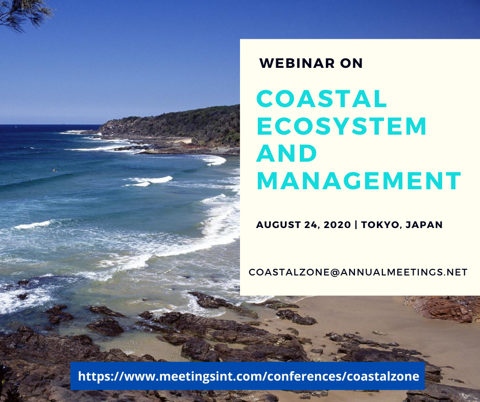 CoastalZone2020's tweet photo. Meetings International cordially invites all participants across the globe to attend the #Webinar on Coastal Zone 2020 during August 24, 2020. https://t.co/veBKEaCqjN