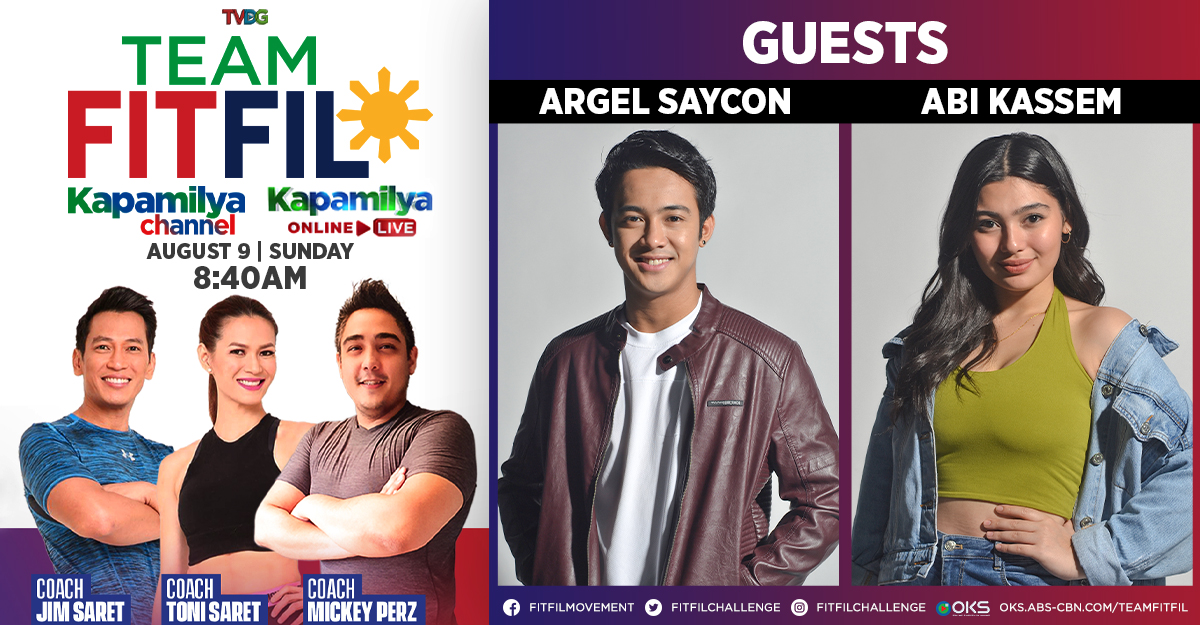 Pump up that energy Team FitFil! Workout to “Haypa” with Argel Saycon and Abi Kassem this Sunday at 8:40AM on Kapamilya Channel and Kapamilya Online Live! #TeamFitFil

<a href="/iamargelsaycon/">Prince Argel Saycon</a> <a href="/abikassem/">Abi Kassem</a>