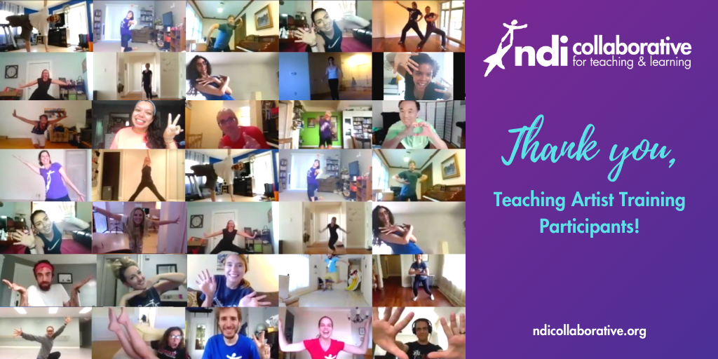 NationalDance's tweet photo. The NDI Collaborative hosted its inaugural Level 2 #TeachingArtistTraining (via Zoom) this past July! Dance and music educators joined from across the US, Canada, Mexico, and England for joyful learning of the #NDIMethod and #collaboration! Learn more at https://t.co/ZiXUoVWZYs. https://t.co/qBgMnKC461