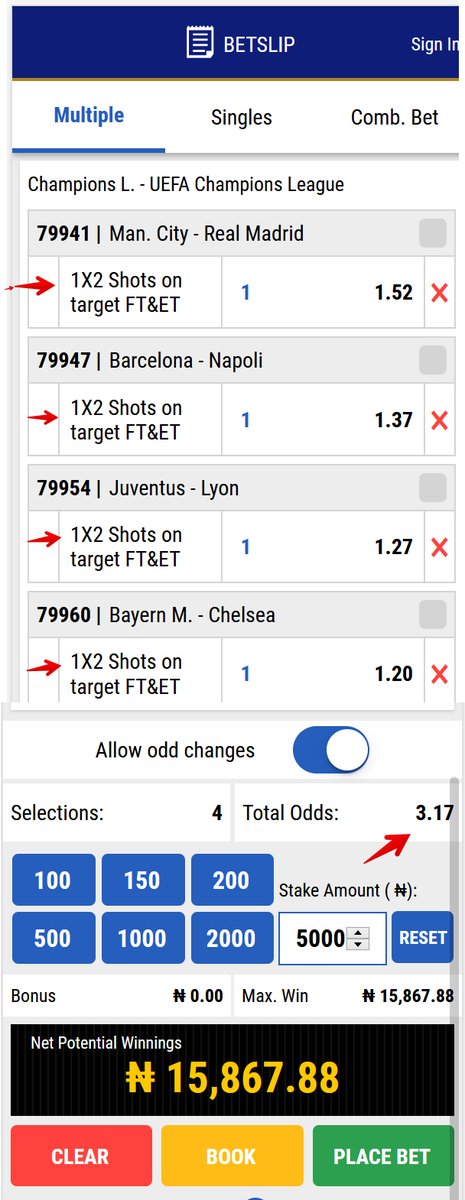 amolaniyan's tweet photo. Lets try this 3.17 odds....#Greenation --1X2 Shots on Target https://t.co/0Z7CxFvJE9