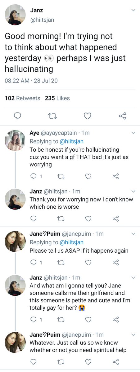 - 8 -Perhaps she was hallucinating