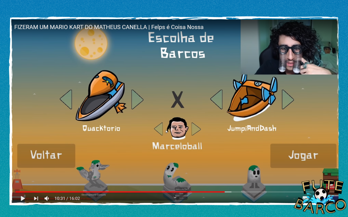 DucktoryT's tweet photo. Ontem o canal Coisa Nossa, patrocinado pela @guarana, fez um vídeo irado do @feeeelps jogando indie games BR, e adivinha quem estava lá? FUTEBARCOOOO! Confere ai https://t.co/ClQMrzZIUn https://t.co/bru3zixR4B