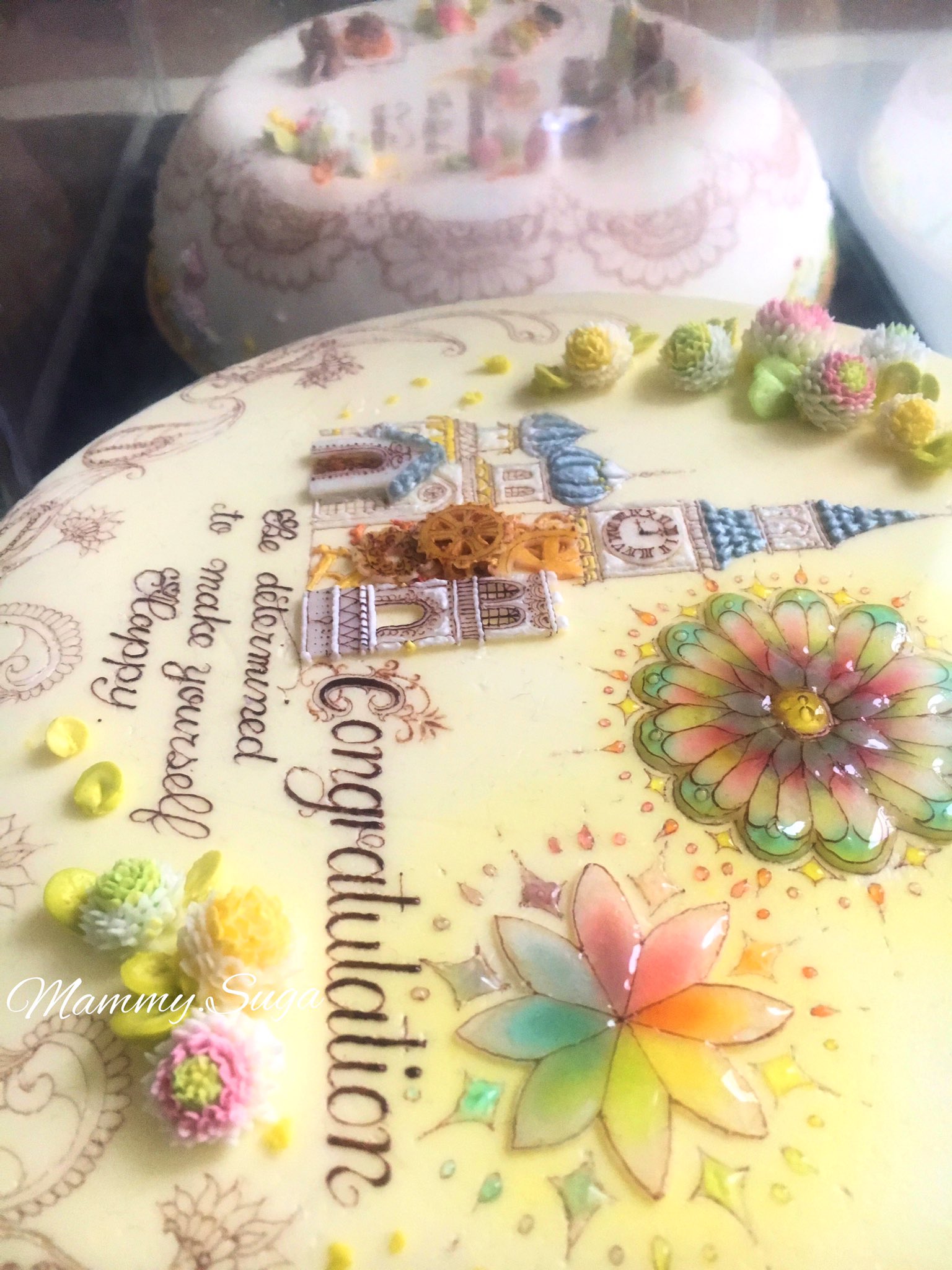 Mammy パイピングアトリエ チョコペンメッセージ 花の日なので花の作品をﾌﾞﾜｱｱって載せる 食べられるものでできています チョコペン バタークリーム など T Co Vg2lpy8c05 Twitter