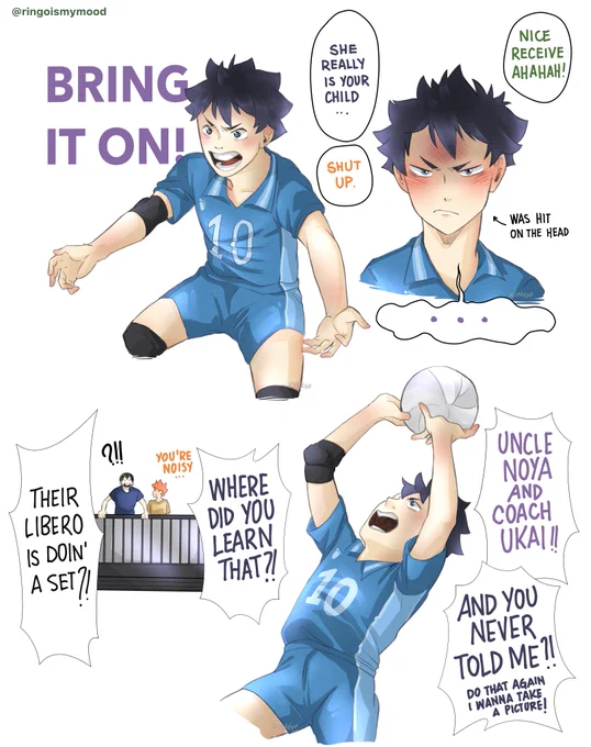 Sora during a match + shocked Tobio
#kagehina 