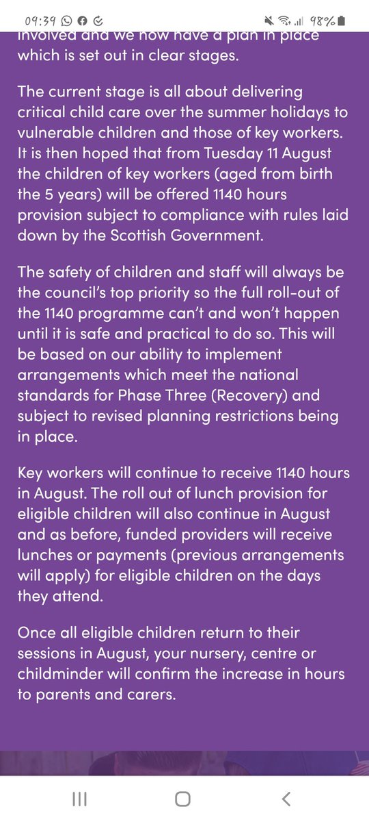 catster79's tweet photo. @jamiehepburn we are both keyworkers, who according to @EarlyYearsNLC, are entitled to 1140hours nursery but have only been offered 3 afternoons. I'm a teacher and my husband must work early shift. https://t.co/ZkBPpzMLQZ
