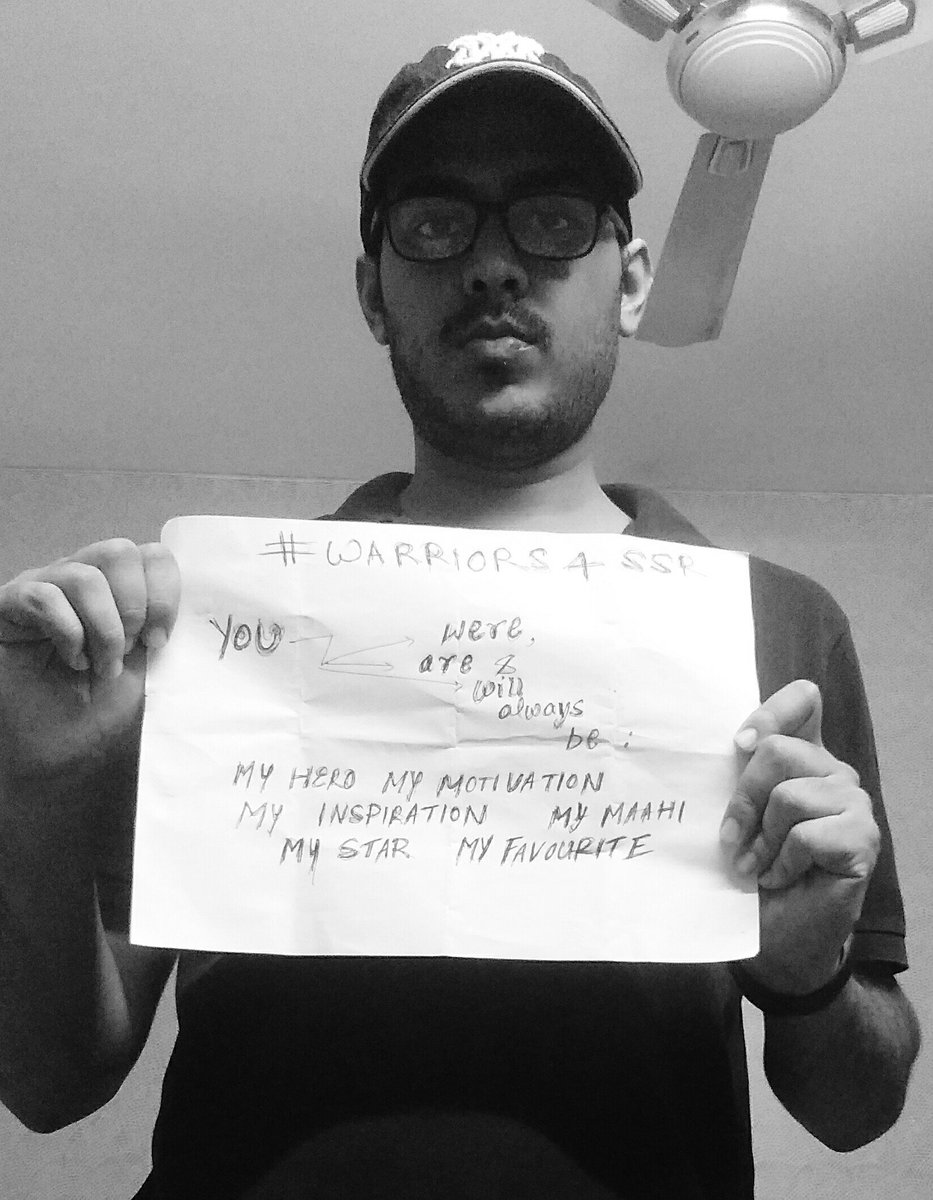 AdityaPoddar321's tweet photo. #Warriors4SSR
@ishkarnBHANDARI 
You were, are and will forever be my inspiration YOU LEGEND. https://t.co/q8NSJEk7aK