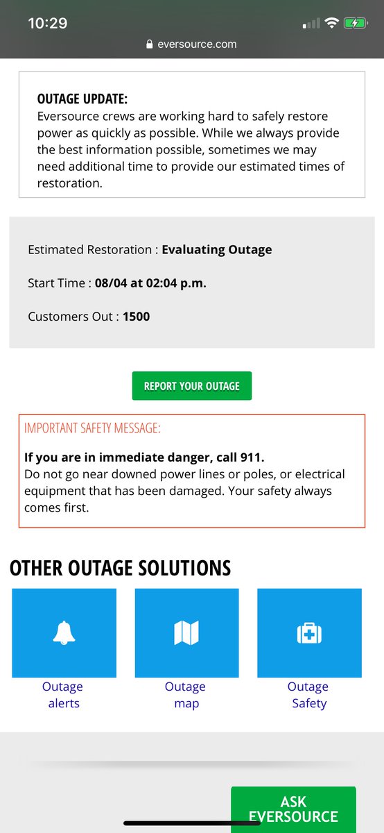 chriskamens24's tweet photo. Hey @eversourcect.  Instead of “evaluating outage,” you get off your fucking incompetent asses and fix the power?!?! https://t.co/ZsYnuEJwUh