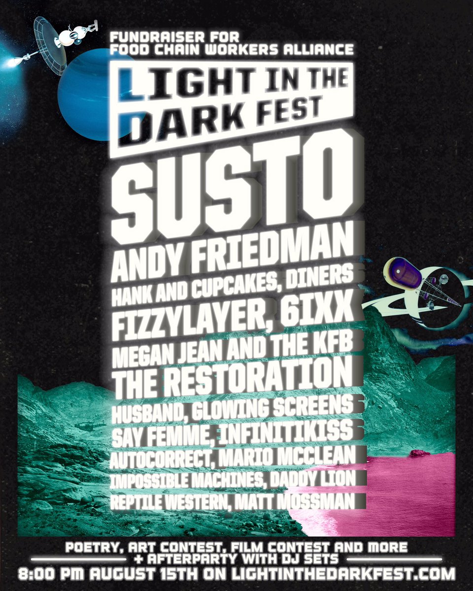 So excited to debut some special new material for a great cause!! We’ll be appearing (virtually) at lightinthedarkfest.com on August 15! 🦁