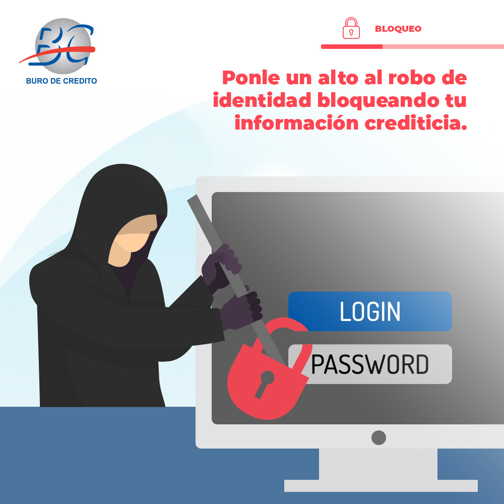 BurodeCreditoMX's tweet photo. Con el incremento del delito de robo de identidad, la mejor protección es anticiparte bloqueando tu información crediticia de manera temporal. Esto te ayudará a evitar que pidan créditos a tu nombre, solicita el servicio de Bloqueo en👉 https://t.co/FNdDjDJhUy https://t.co/xbxq3MwZAf