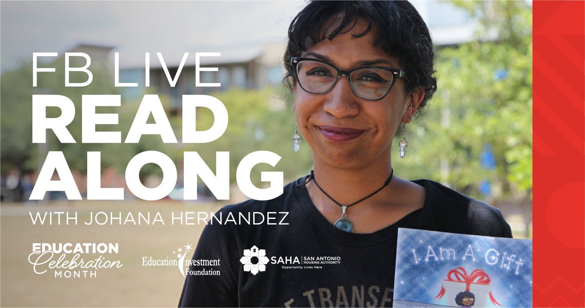 SAHA is proud to host SAHA resident, Family-Self-Sufficiency participant and author, Johana Hernandez, as she joins us for a Facebook live read-along of her book, "I am a Gift and I Have Many Gifts," at 11 a.m. on Wed., Aug. 19. 

Order your copy today, amzn.to/31JveBB.