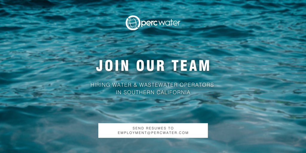 PERC Water (@percwater) on Twitter photo We're hiring! PERC Water is looking to fill several water and wastewater operator positions (various grades) in the Southern California area. Please email resumes to employment@percwater.com
-
#joinourteam #nowhiring #water #jobs #careers #hiring #maintenance #operations We're hiring! PERC Water is looking to fill several water and wastewater operator positions (various grades) in the Southern California area. Please email resumes to employment@percwater.com
-
#joinourteam #nowhiring #water #jobs #careers #hiring #maintenance #operations