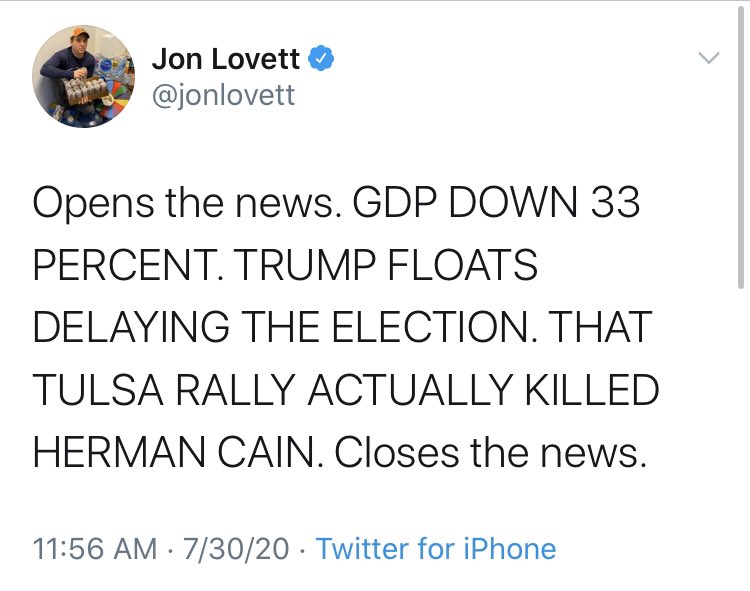 I’ll pause here to remind you that the response to Cain’s death was downright ghoulish. Just a sampling but here’s  @morningmika,  @jonlovett,  @chipfranklin and  @youngsinick.