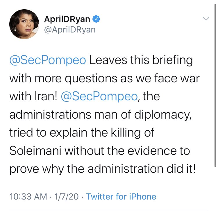 And individual journalists got in on the act. For Cain, there’s blood on the heads of Trump, to hear  @AprilDRyan tell it. Odd how she doesn’t say the same about the Middle East’s most prolific terrorist, about whose death she wants more answers. Just shameful.