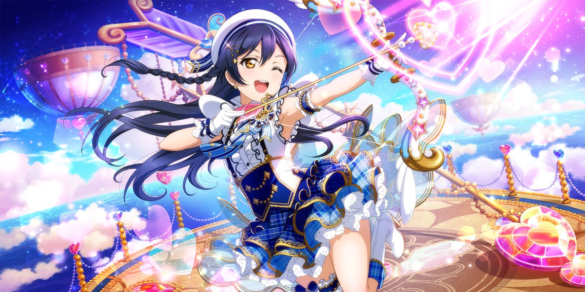 The other cards with the same skill are Circus Ruby and Blu Amor Umi. They’re not Fes cards so they miss out on an extra 2% inspiration skill boost in an ideal setup, but their 5% appeal boost skill at the start of the live (if it activates) definitely makes up for it.