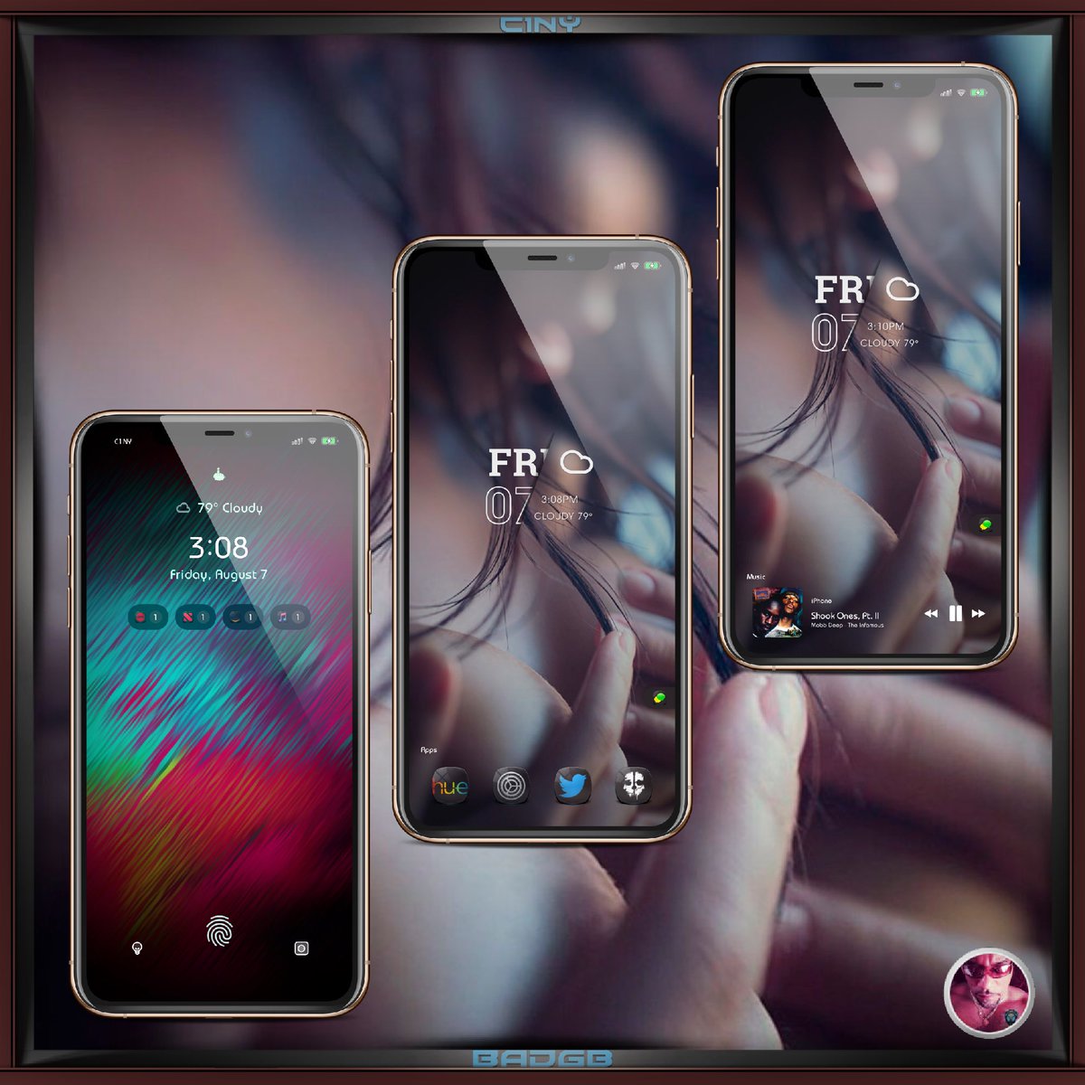 C1NY's tweet photo. Today 👉🏽📱
Copied @Attairdu57slm LS setup
😏 HS looking very nice👌🏽
•Theme
#Glyphy @ogpeemons
#LSWall @jianoliu
•Widget
#EWWdgtPack18 @ev_ynw
•Tweaks
#Grupi @iospeterdev
#Kalm @HiMyNameIsUbik
#Multipla @burrit0ztweaks @Thomzi07
#FingerLock @MTAC8
#PullOverPro @C1d3rDev https://t.co/P80seC18Gz