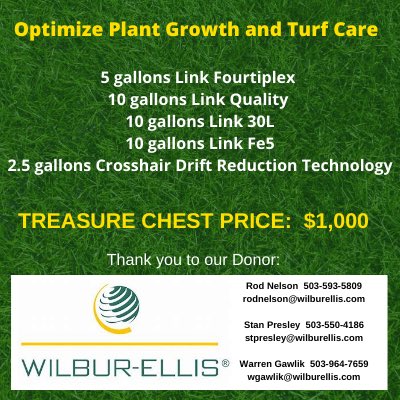 Enter to purchase OTF Treasure Chest Offer:
Graciously Donated by our Friends at Wilbur-Ellis.  Visit oregonturfgrassfoundation.org to enter for your chance to purchase. <a href="/WilburEllisCo/">Wilbur-Ellis</a> <a href="/Rodnelson55/">Rod nelson</a> <a href="/PresleyStan/">Stan Presley</a> <a href="/WarrenGawlik/">Warren Gawlik</a> <a href="/DVturf/">Danny Vandecoevering</a>