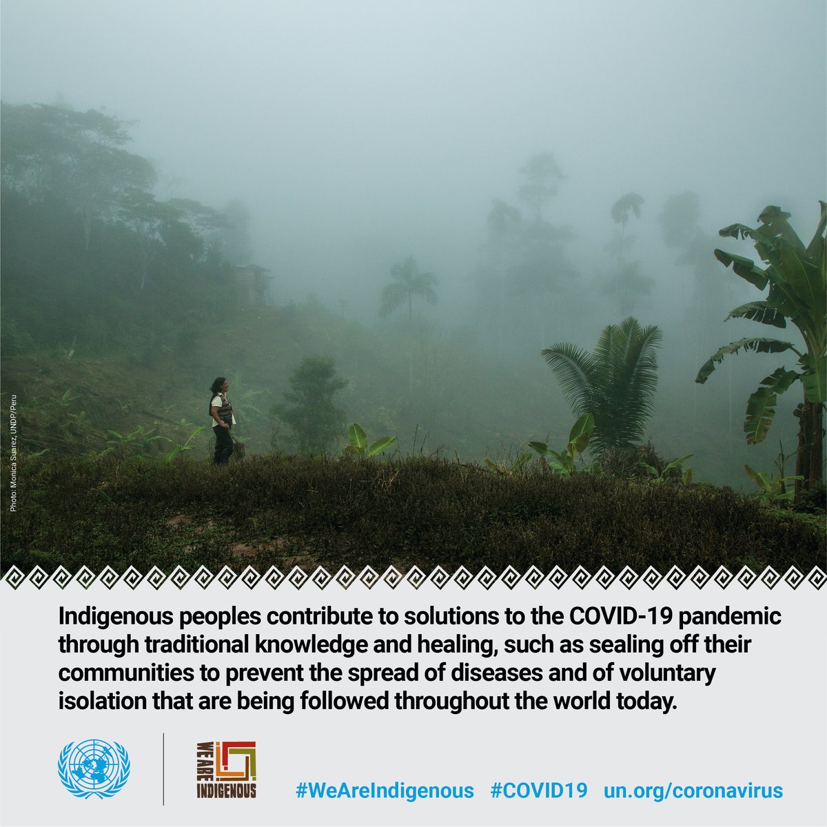 Indigenous people can help contribute to solutions to the #COVID19 pandemic through traditional knowledge &amp; healing. 

Find out more on Sunday's #IndigenousDay: un.org/en/observances… #WeAreIndigenous
