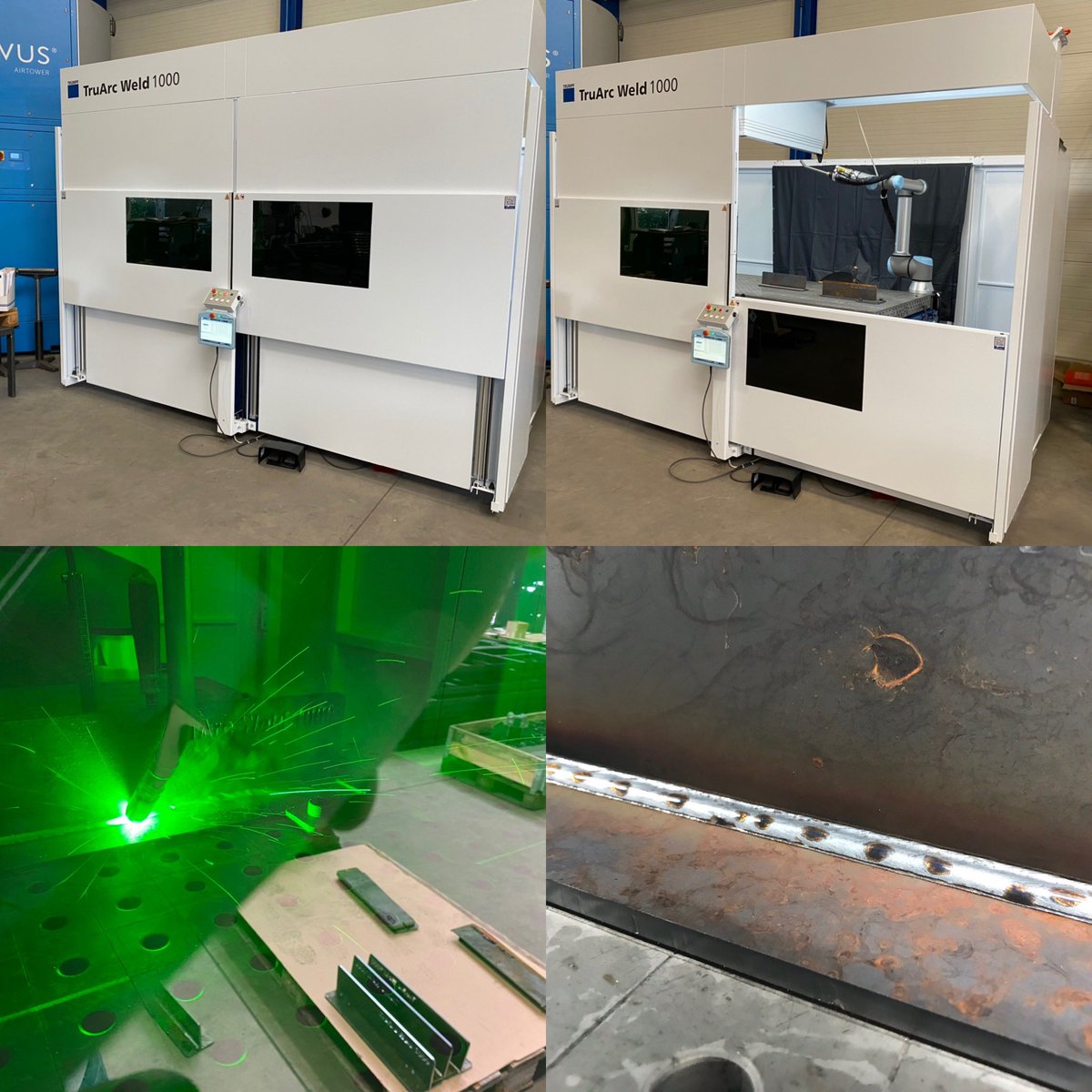 ABPBLECHBERLIN's tweet photo. Unser neues Familienmitglied, die TruArc Weld 1000 aus dem Hause Trumpf. Die kompakte Roboterzelle wird künftig unseren Alltag erleichtern. #trumpf #blechbearbeitung #welding #truarcweld1000 #abp https://t.co/L4BuygVp86