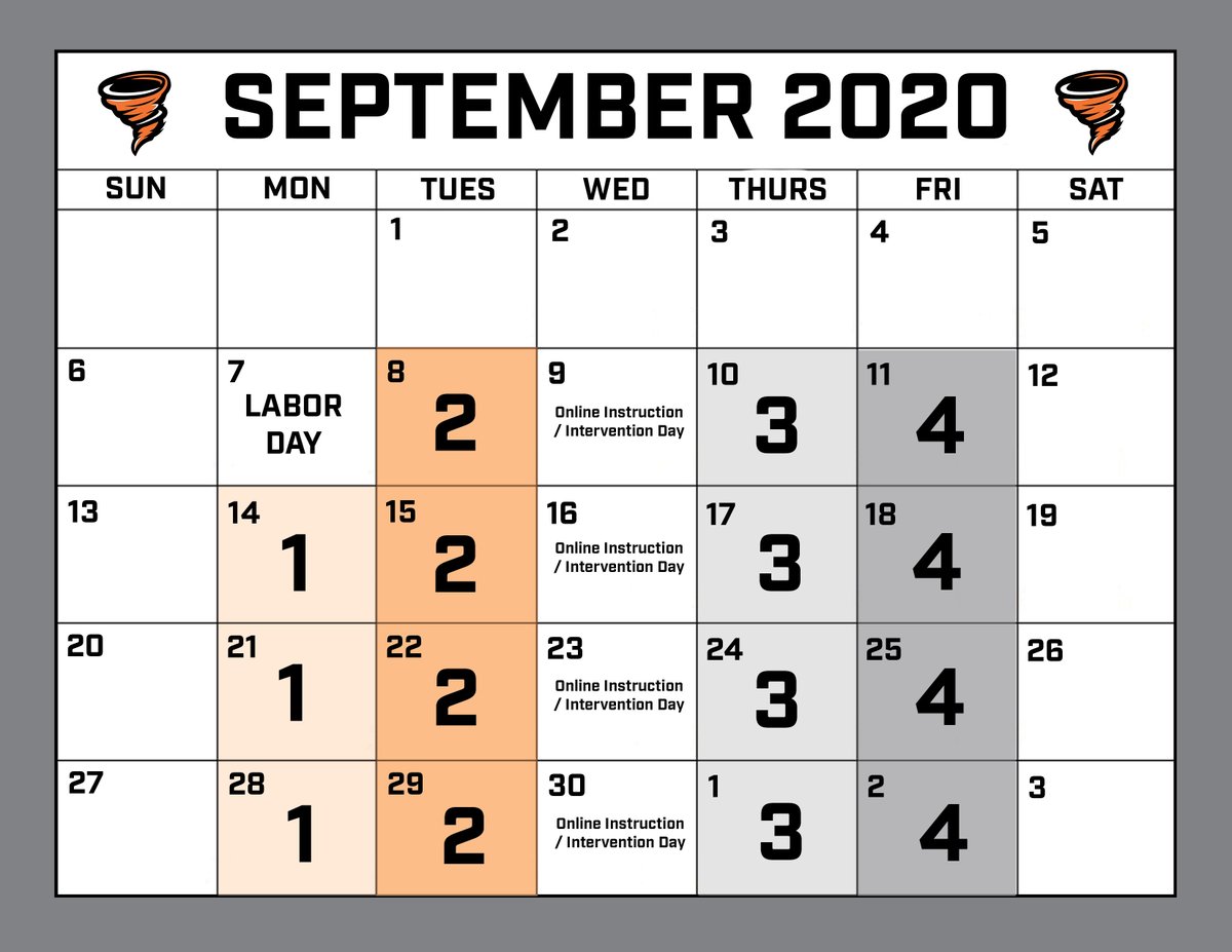 On Mon, the SB voted to start the 2020-21 school year with a phased-in hybrid delivery model. The phased-in approach will last 4 weeks with students being assigned into four cohorts labeled 1 - 4. Here is what the days will look like for the first 4 wks of school. #AmesCSD